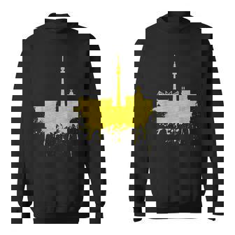 Dortmundkyline ドルトムントのスカイライン 黄色い絵 ドルトムント好きにはたまらないファンアート スウェットシャツ - Kawaiitshirt