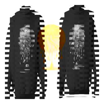 Dripping Gold Basketball Respect The Drip Basketball Hoop Sweatshirt - Thegiftio