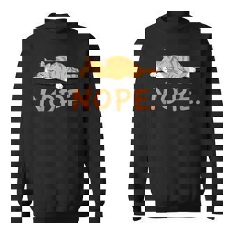 Drôle Chat Paresseux Nope Pour Amoureux Des Chats Sweater e - Cadeauxyz