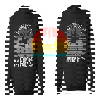 Easy Distracted By Monkeys シャツ ビンテージモンキー スウェットシャツ - Kawaiitshirt