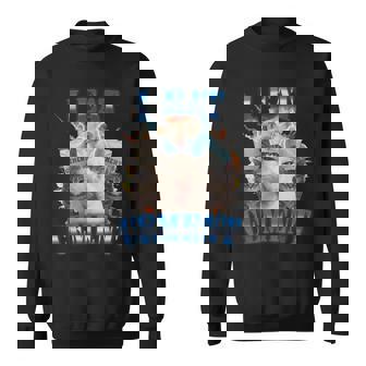 I Eat Cement Cursed Cat Lustigeseltsampezifisches Dank-Meme Sweatshirt - Geschenkecke