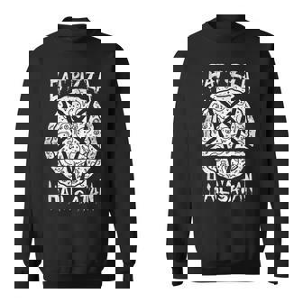 Eat Pizza Hailatan オカルト 反キリスト 悪魔的なサタニズム スウェットシャツ - Kawaiitshirt