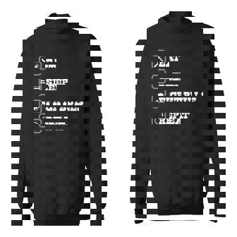 Eatleep Fight Bulls Repeat Bullsシリーズ ロデオクラウン スウェットシャツ - Kawaiitshirt