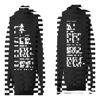 Eatleep ジム ワークアウト トレーニング ベンチプレス ウエイトリフティング スウェットシャツ - Kawaiitshirt