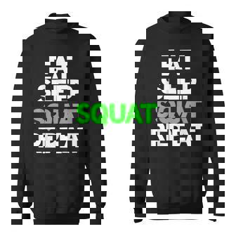 Eatleepquat Repeat モチベーショントレーニング スウェットシャツ - Kawaiitshirt