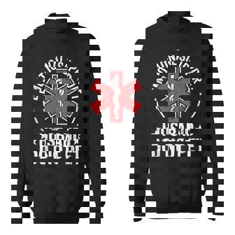 Emotional Support Husband Do Not Pet Dad For Men Sweatshirt | Mazezy