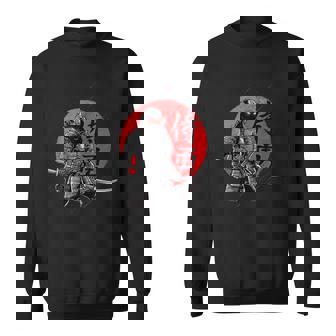 Épée Deamouraï Naginata Debout À La Lumière De La Lune De Sweater e - Cadeauxyz