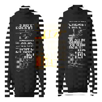 Er Heiratet Wirind Nur Zumaufen Hier Bier Jga Sweatshirt - Geschenkecke