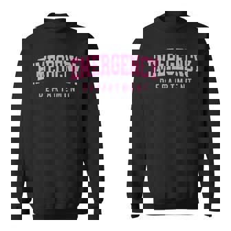 Er Nurses Emergency Department Nurses Er Doctor Retro Pink Sweatshirt | Seseable FR