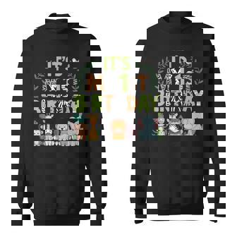 Es Mi Primer Cumpleaños Zoo Familia Animal 1 Año Camisa de entrenamiento - Regaloses