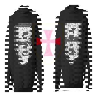 Estampado Lateral Del Escudo De Los Caballeros Templarios Con Forma De Cruz Y Cruzadas Camisa de entrenamiento - Regaloses