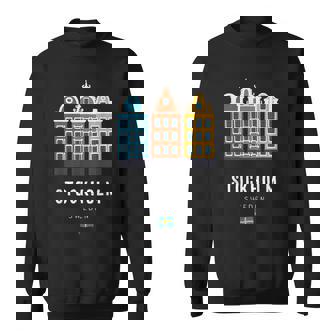 Estocolmouecia Escandinavo Ciudadieja Edificios Coloridos Camisa de entrenamiento - Regaloses