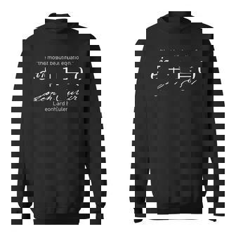 Euler's Identity 「最も美しい方程式」代数 スウェットシャツ - Kawaiitshirt