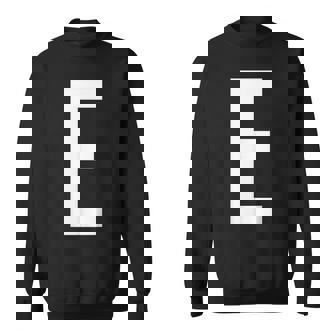 E字アルファベット モノグラム イニシャル スウェットシャツ - Kawaiitshirt