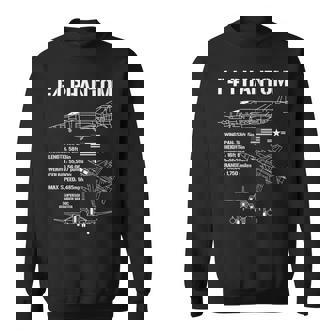 F-4 ファントム 戦闘機 ジェット仕様 軍用飛行機 F4 ファントム スウェットシャツ - Kawaiitshirt