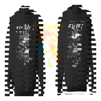 F-Caw-F Eagerlys Colorful Rooster Meme Sweatshirt | Mazezy