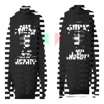 Famiglia La Più Importante Italie Culture Humoristique Italienne Sweater e - Cadeauxyz