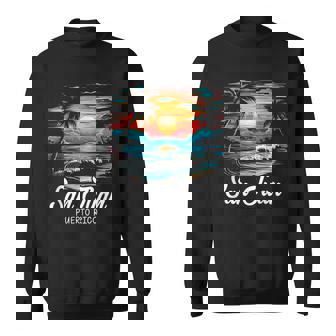 Family Vacation Retro Sunset Puerto Rico San Juan Sweatshirt - Thegiftio