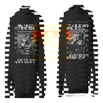 Father Mows Best Retro Sweatshirt - Monsterry