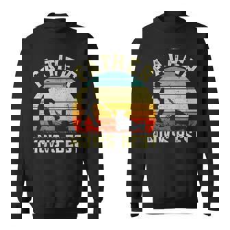 Father Mows Best Vintage Fathers Day Sweatshirt | Mazezy