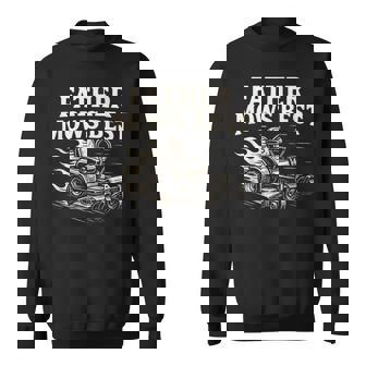 Father Mows Best Zero-Turn Mower Dad Lawn Mowing Sweatshirt - Thegiftio UK