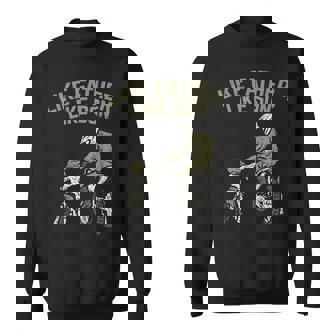 Like Father Son Dirt Bike Matching Motocross Boys Men Sweatshirt - Monsterry