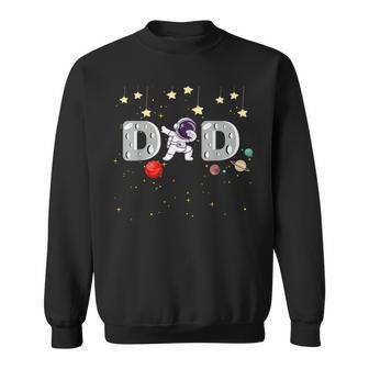 Father's Day Dad Astronaut Space Birthday Planets Daddy Sweatshirt - Thegiftio UK