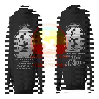 My Favorite Water Polo Player Calls Me Grandpa Fathers Day Sweatshirt - Thegiftio UK