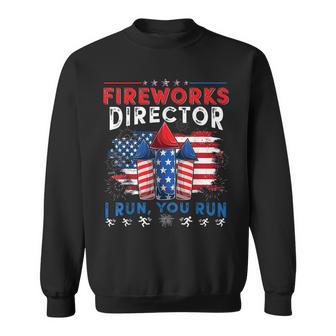 Fireworks Director I Run You Run 4Th Of July Boys Sweatshirt - Thegiftio UK