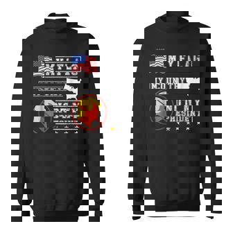 My Flag My Country Not My President Saying Sweatshirt - Thegiftio UK