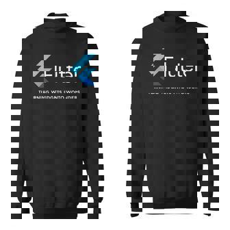 Flutter ウィジェットがアートになる場所 スウェットシャツ - Kawaiitshirt