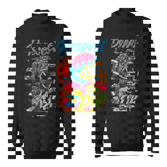 Football Drip Boys Football Ice Cream Sprinkle Respect Drip Sweatshirt | Mazezy