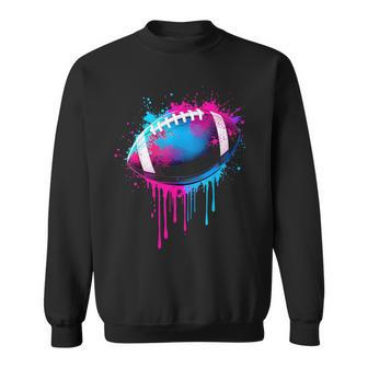 Football Drip For Boys Tie Dye Colorful Football Game Day Sweatshirt - Thegiftio UK