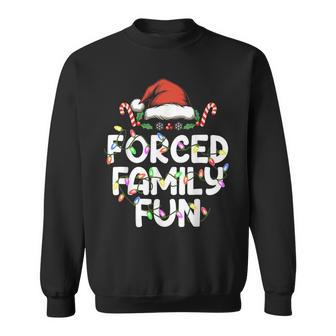 Forced Family Fun Christmas Pajamas Sweatshirt - Thegiftio UK