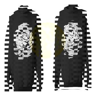 Forêt Arbre Lune Oiseaux Gothique Noir Terrifiant Corbeau Sweater e - Cadeauxyz