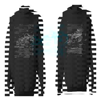 Formul Racing Car Silhouette Mechanic Car Guys Sweatshirt | Mazezy