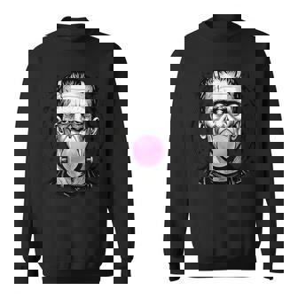 Frankenstein Monster Bubble Gum Vintage Halloween Sweatshirt - Thegiftio