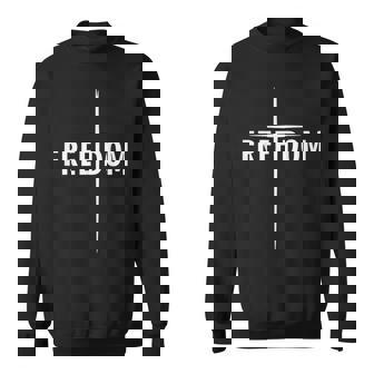 Freedom Cross Cross Freedom Sweatshirt | Mazezy