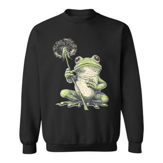 Frogs And Flowers Sweatshirt - Thegiftio UK