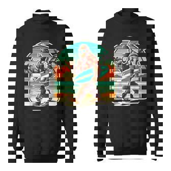Bigfoot Aloha Hawaiian Surfing Tropical Beach Surfer Sweatshirt - Thegiftio UK