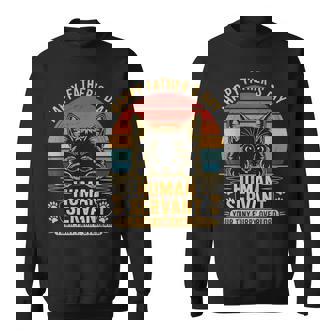 Cat Dad Lover For Vintage Father's Day Meow Daddy Sweatshirt | Mazezy