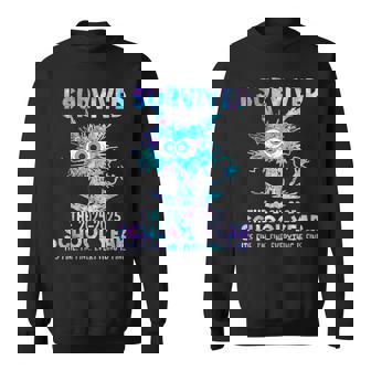Cat I Survived Last Day Of School Teachers Year 2025 Sweatshirt - Monsterry