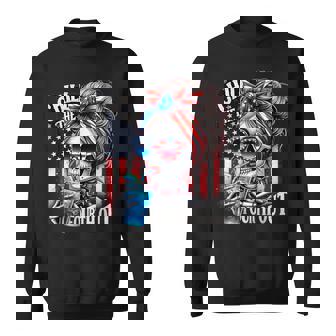 Chill The Fourth Out Skeleton Retro 4Th Of July Sweatshirt | Mazezy