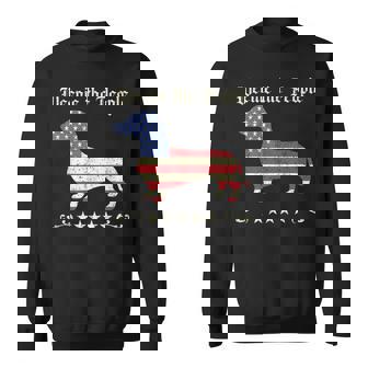 Dachshund Weenie The People American Flag 4Th Of July Sweatshirt | Mazezy