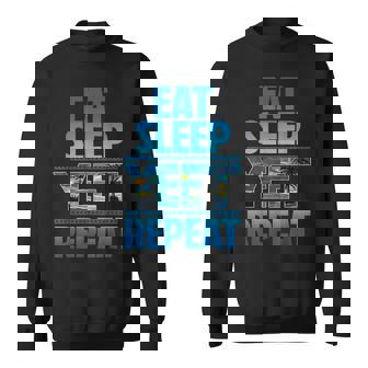 Eat Sleep Yeet Repeat Vintage Yeet Apparel Sweatshirt | Mazezy