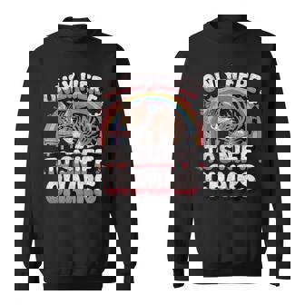Embarrassing Inappropriate Only Here To Sniff Chair Sweatshirt - Thegiftio UK