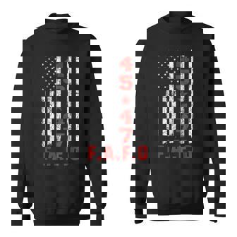 Fafo Trump President 47 Trump Fafo American Flag Sweatshirt - Thegiftio