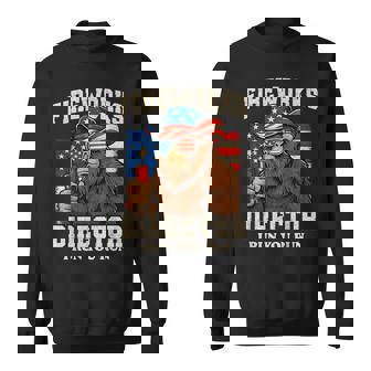 Fireworks Director Bigfoot 4Th Of July Usa Flag Boys Sweatshirt - Monsterry