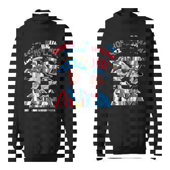 Fourth Of July George Rizzington Abruham Lincoln Slang Sweatshirt | Mazezy