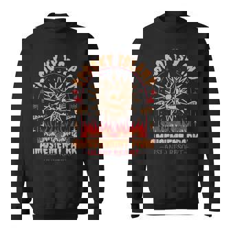 Halloween Spooky Island Est 2002 Amusement Park Skull Sweatshirt | Mazezy
